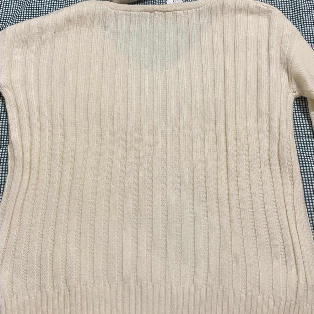 GAP Off-White Ribbed Sweater - Picture 4 of 5